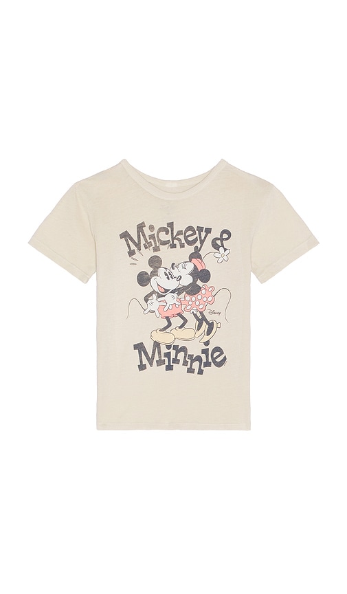 Kids Mickey & Minnie Tee in Tan. - size M (also in S) - Junk Food - Modalova