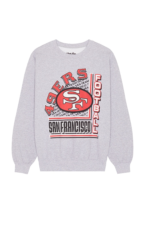 Shop Junk Food 49ers Backfield Crewneck In Grey