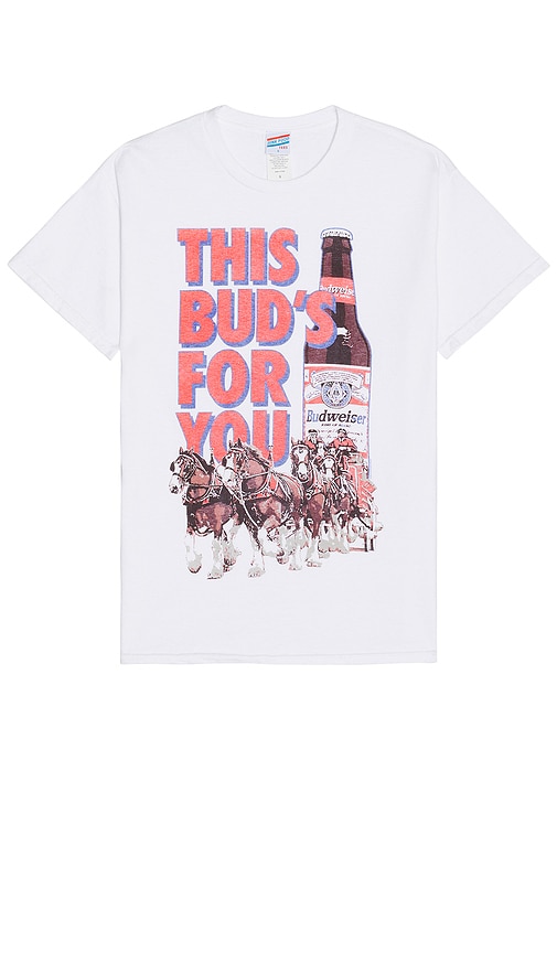 Junk Food This Bud's For You Tee in White