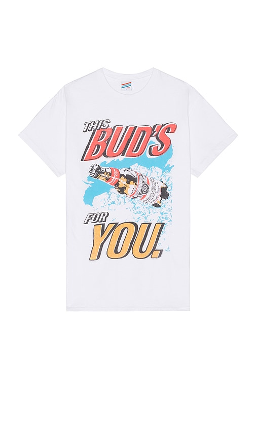 Junk Food This Buds For You Tee In White