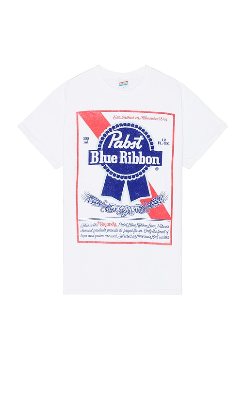 JUNK FOOD PABST BLUE RIBBON LABEL TEE 