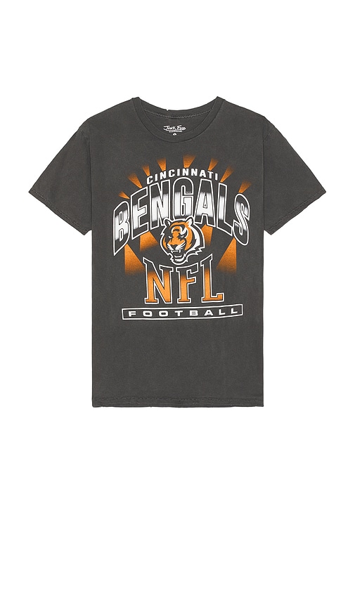 Shop Junk Food Bengals Chrome Vintage Tee In Charcoal