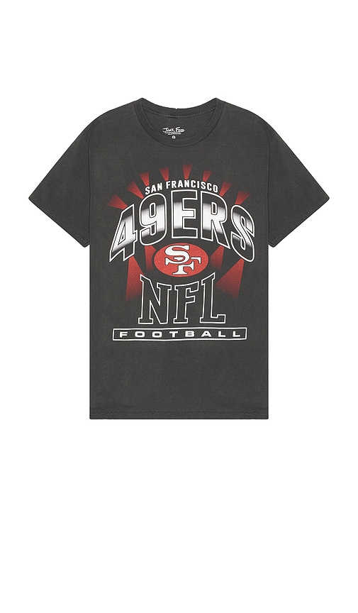 Shop Junk Food 49ers Chrome Vintage Tee In Charcoal