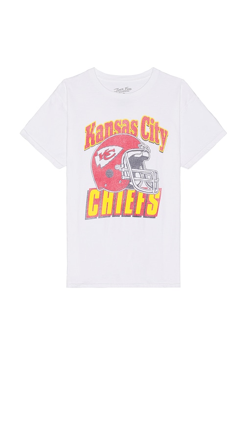 Shop Junk Food Chiefs Throwback Helmut Tee In White