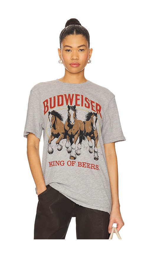 Budweiser King Of Beers Tee in Grey. - size L (also in M, S, XL/1X, XS) - Junk Food - Modalova