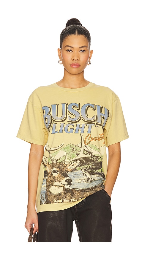 Busch Light Deer Tee in Yellow. - size L (also in M, S, XL/1X, XS) - Junk Food - Modalova