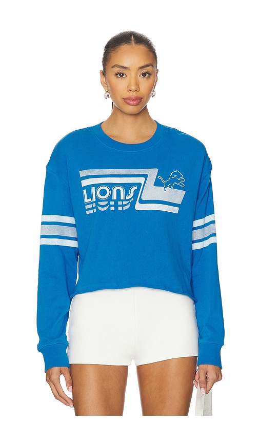 Lions Retro Crop Sweatshirt in Blue. - size L (also in M, S, XL/1X, XS) - Junk Food - Modalova
