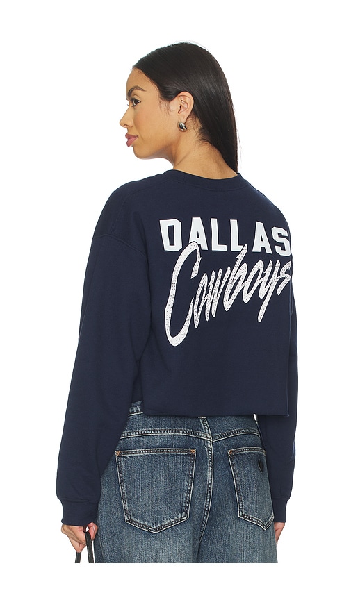 Cowboys Bling Crop Crew Sweatshirt in . - size L (also in M, S, XL/1X, XS) - Junk Food - Modalova
