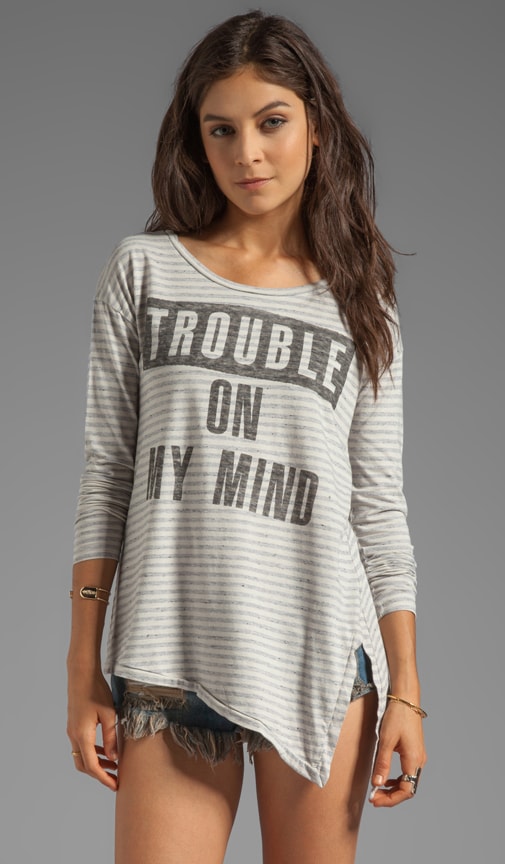 Starlet Stripe Split Tee