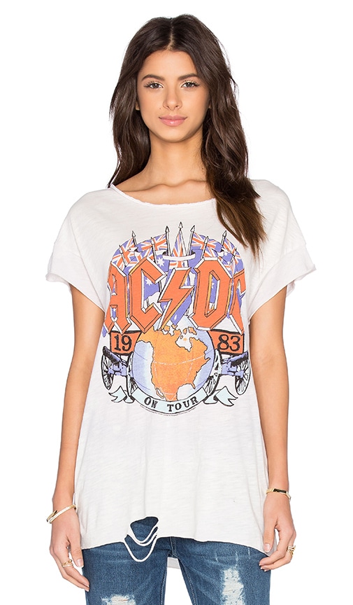 Junk Food AC DC Tee in Ivory | REVOLVE