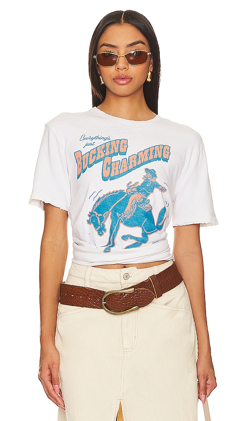 Junk Food Bucking Charming Tee in Birch