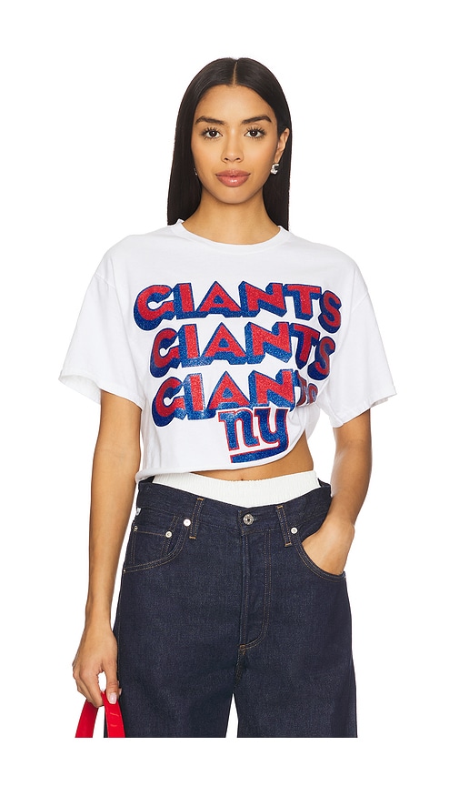 Giants Repeat Glitter Crop Tee in . - size L (also in M, S, XL/1X, XS) - Junk Food - Modalova