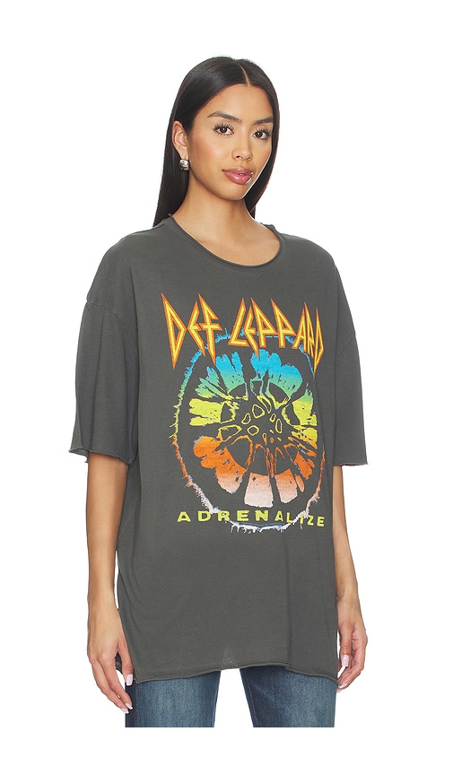  Junk Food T-shirt Graphique Oversized Def Leppard The Biggie Tee En Black. Taille L/xl. Also En S/m. 