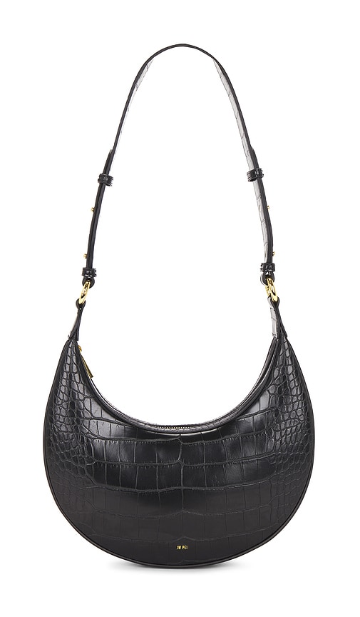 Carly Saddle Bag in Black.