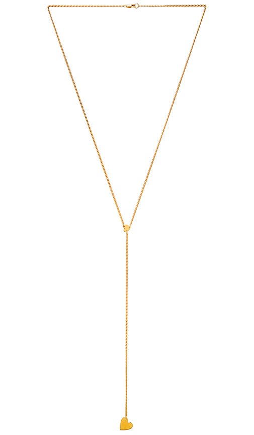 Double Heart Lariat Necklace