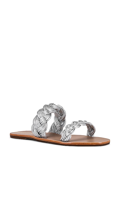 Shop Kaanas Muria Sandal In Metallic Silver