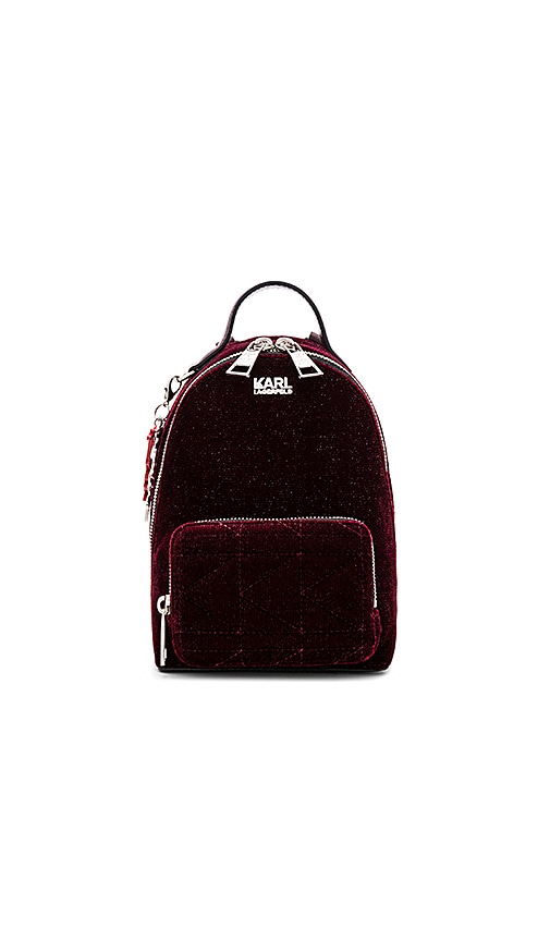 maroon mini backpack