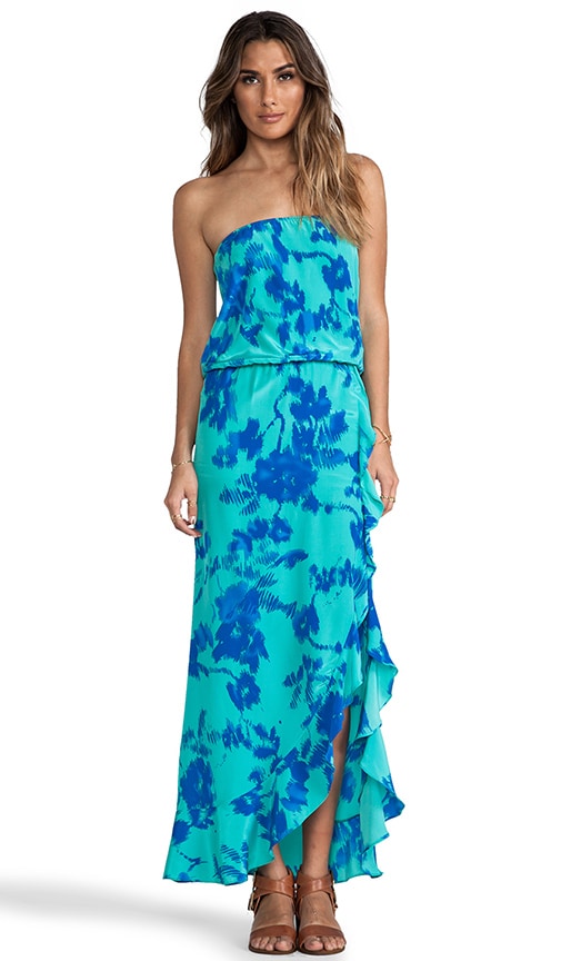 Vivienne Print Strapless Dress