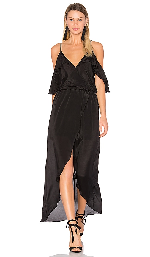 Karina Grimaldi Rockefeller Solid Maxi in Black | REVOLVE