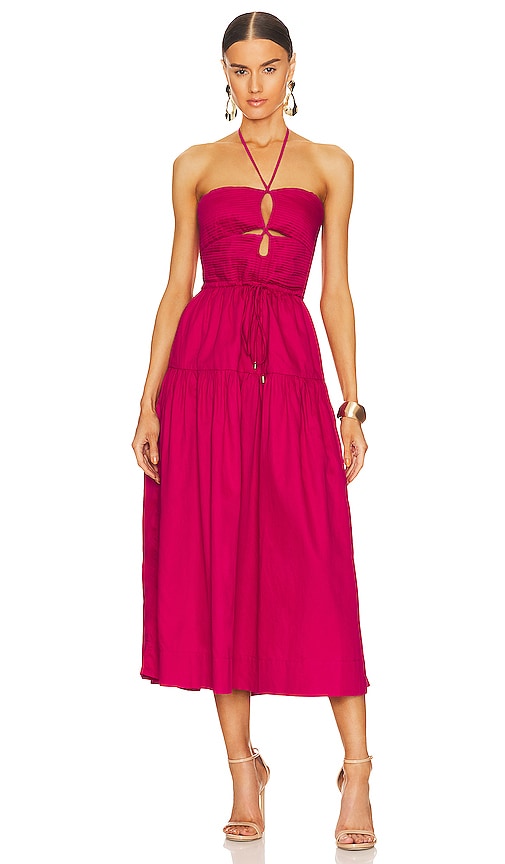 Shop Karina Grimaldi Malwa Maxi Dress In Hot Pink