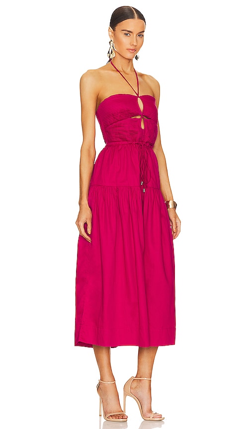 Shop Karina Grimaldi Malwa Maxi Dress In Hot Pink