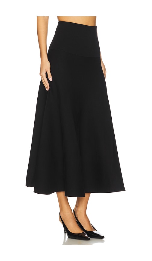 Karina Grimaldi Krystina Long Skirt In Black