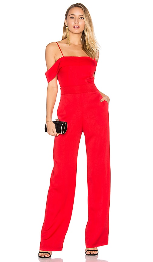 revolve jumpsuit red
