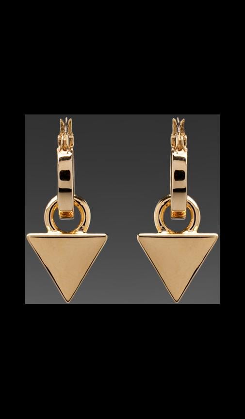 Luxe Hoop Triangle Earrings
