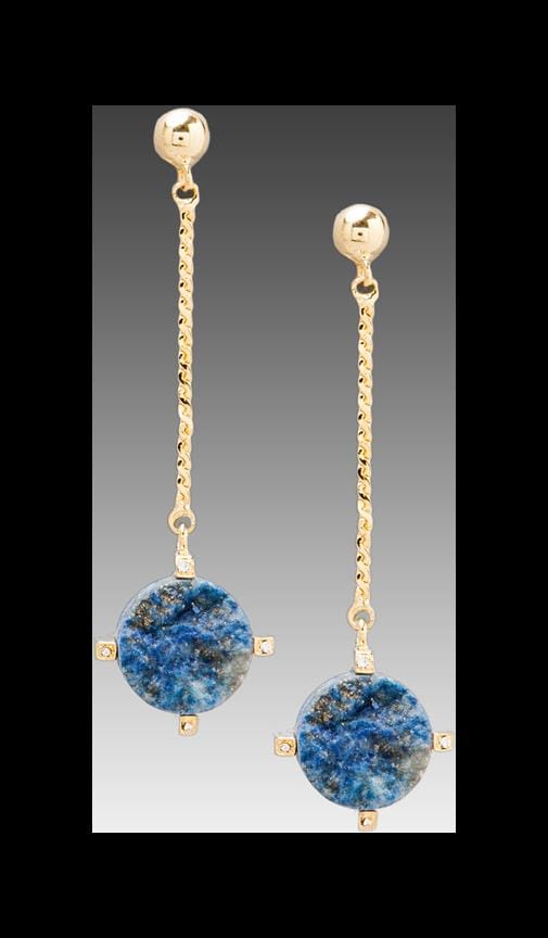 Ball Drop Blue Lapis Earrings