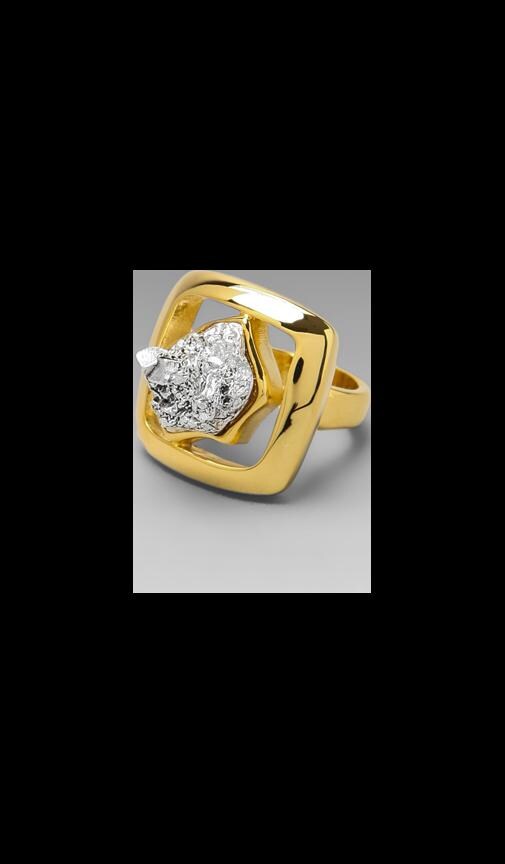 Dome Square Nugget Ring