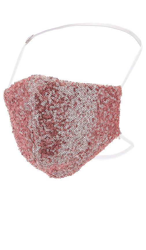 Click to view more detailed imagery on our partner's website Onzie Disco Ball Face Mask In Sparkling Rose