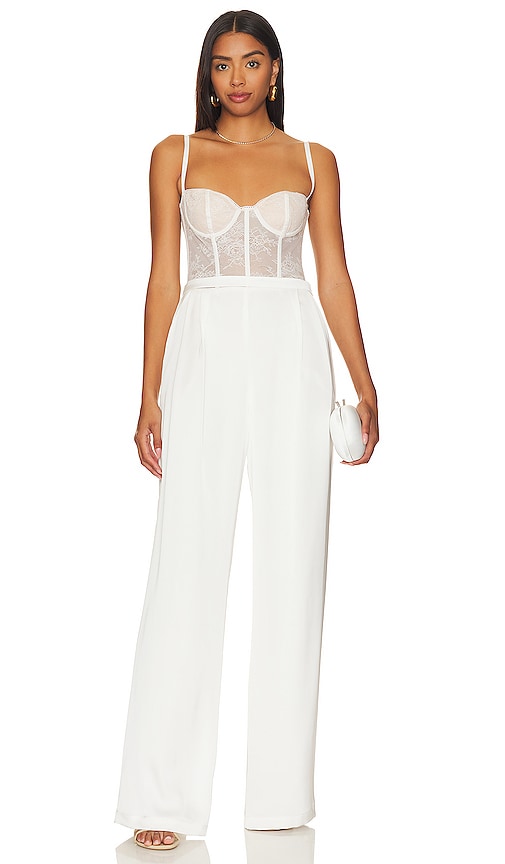 Katie May Tink Jumpsuit In Ivory
