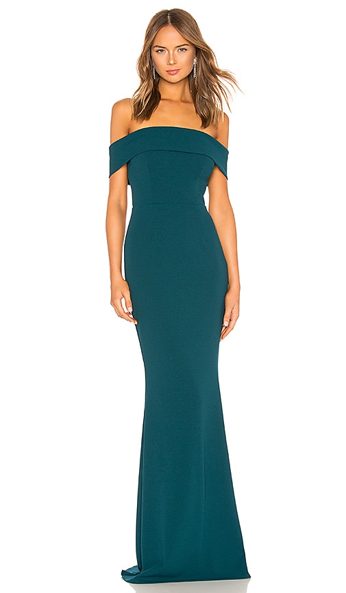 Katie May Legacy Gown in Dark Teal | REVOLVE