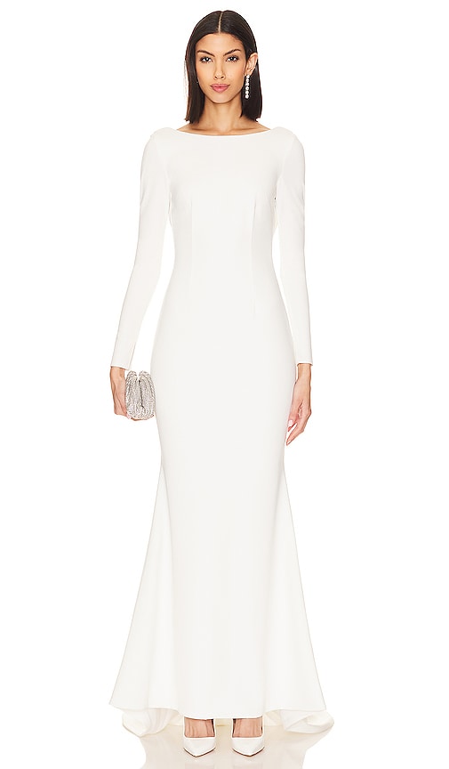 Katie May X Noel And Jean Wasson Gown In Ivory