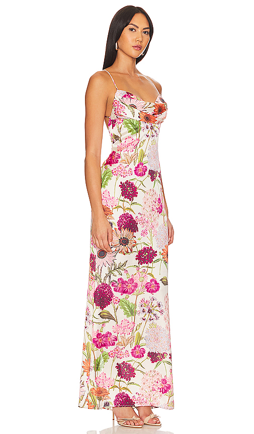 Shop Katie May Tara Gown In Pink Daisy