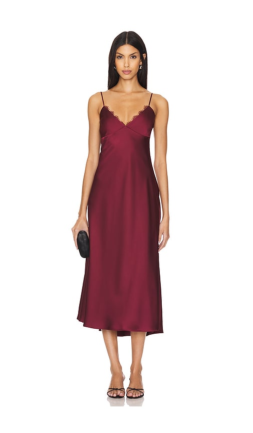 Shop Katie May Jessica Dress In Bordeaux