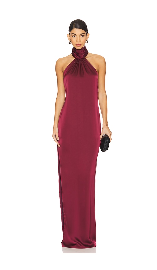 Shop Katie May Sidrit Gown In Bordeaux