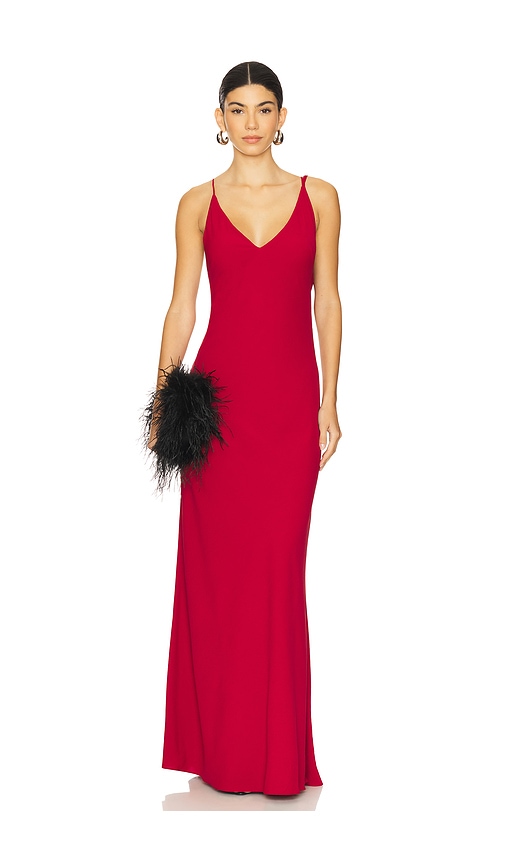 Tyler Gown in Red. - size XL (also in L, M, S, XS)