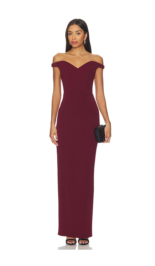 Katie May Reverie Gown In Burgundy