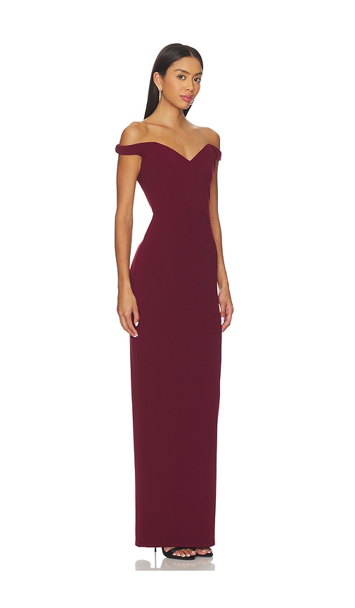 Katie May Reverie Gown In Burgundy
