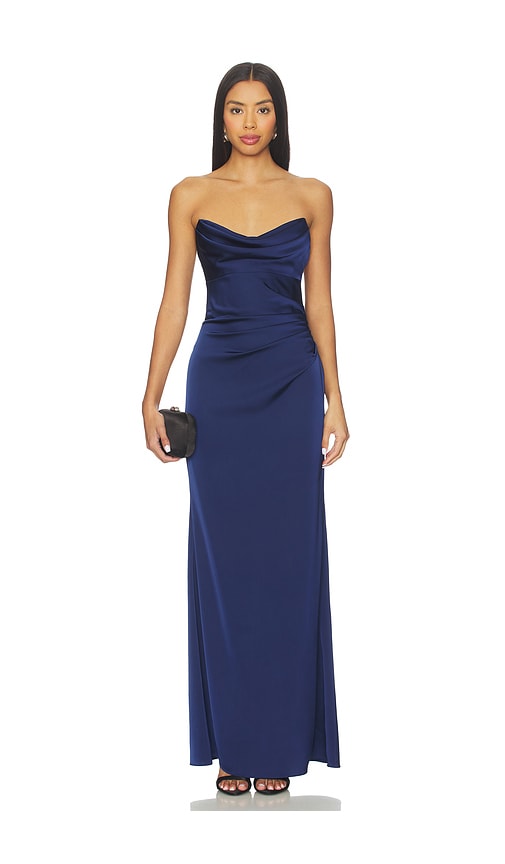 Katie May X Revolve Taylor Gown In Blue
