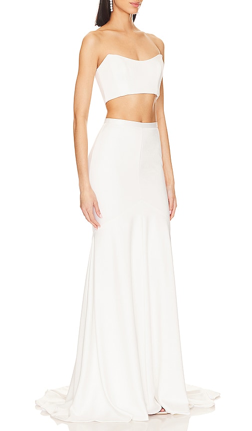 Shop Katie May X Noel And Jean Mimi Skirt In White