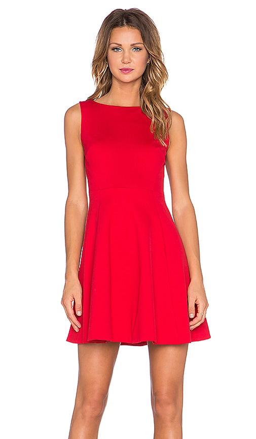 Kate Spade Bow Back Fit And Flare Dress in Pink