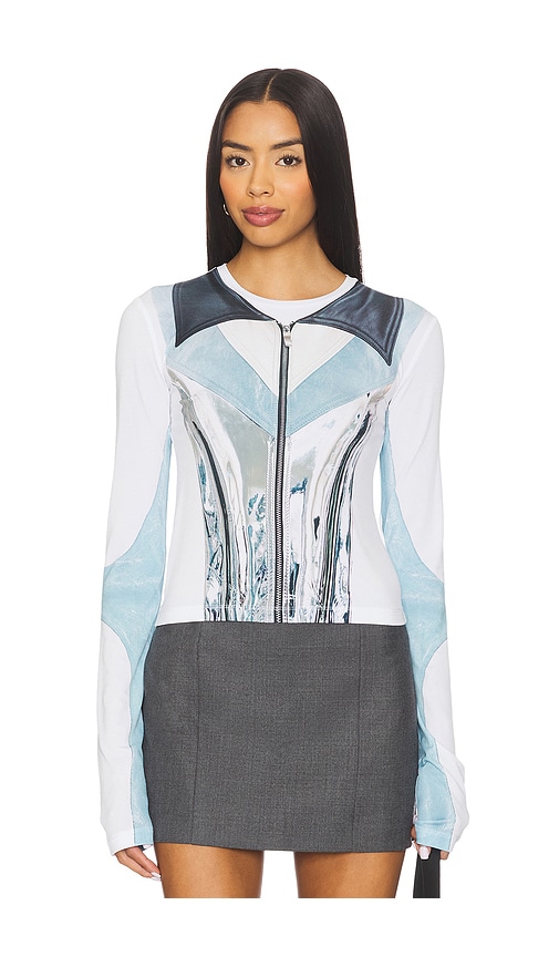 Kate Barton Illusion Print Long Sleeve Top