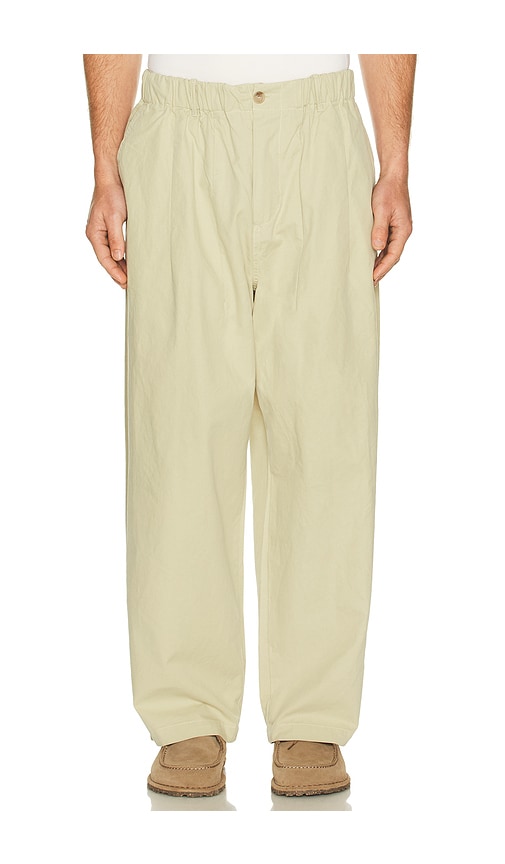 KAPPY DESIGN Pintuck Wide Chino Pants