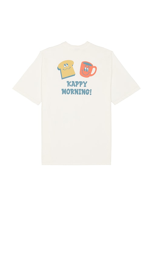 Kappy Morning Half T-Shirt in White.