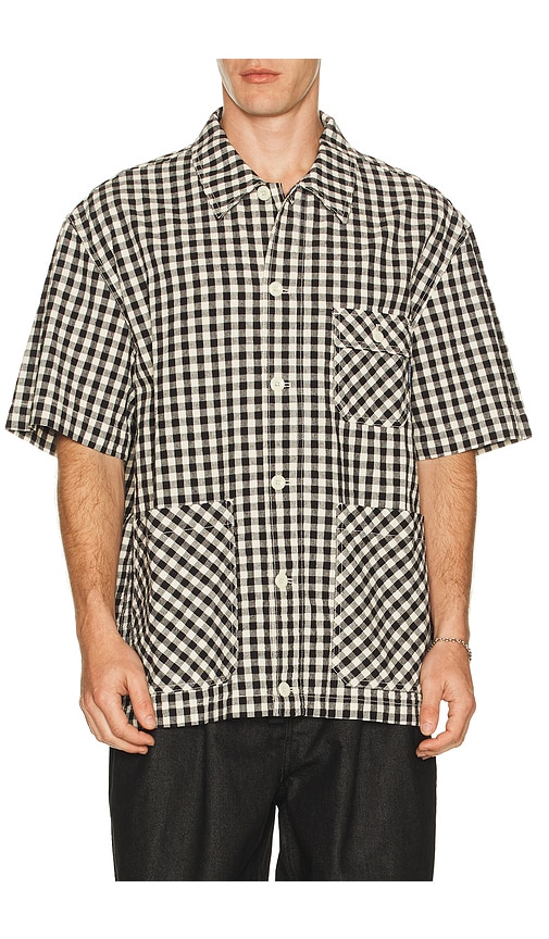 KAPPY DESIGN Gingham Check Linen Shirt