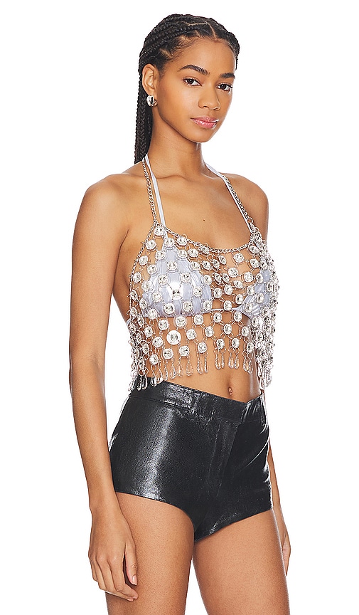 Shop Kelsey Randall X Revolve Kelsey Chainmail Top In 银色