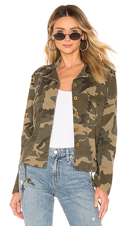 Embroidery Camo Jacket