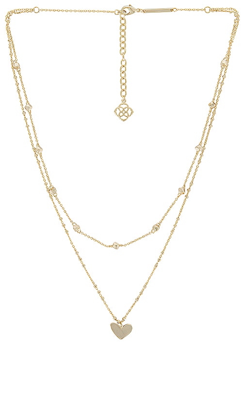 KENDRA SCOTT ARI HEART MULTI STRAND NECKLACE KEST-WL375